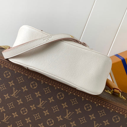BOULOGNE 29 IN WHITE AND PINK MONOGRAM EMPREINTE CANVAS GOLD HARDWARE