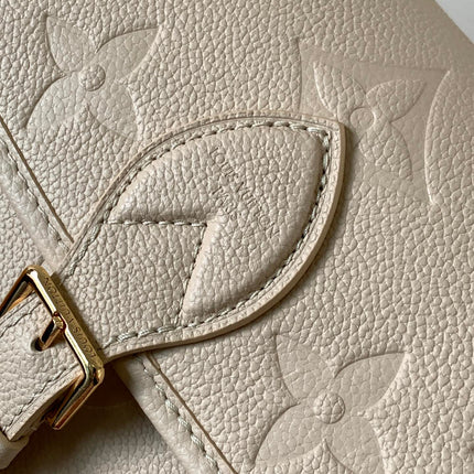 DIANE 23 IN LIGHT BEIGE MONOGRAM EMPREINTE LEATHER