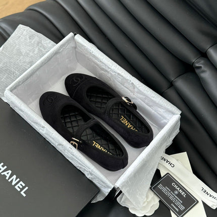 MARY JANE SHOES BLACK CORDUROY TWILL FABRIC