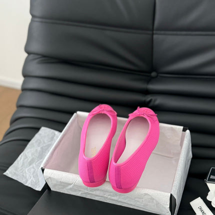 CLASSIC BALLET FLATS BRIGHT PINK LAMBSKIN