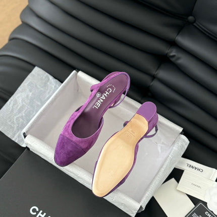 CLASSIC HIGH SLINGBACK VIOLET PURPLE SUEDE