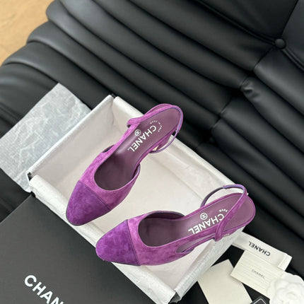 CLASSIC HIGH SLINGBACK VIOLET PURPLE SUEDE