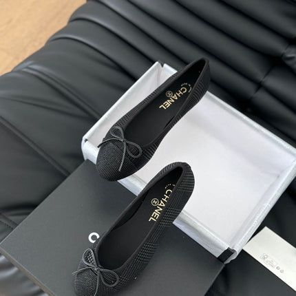 CLASSIC BALLET FLATS BLACK LAMBSKIN