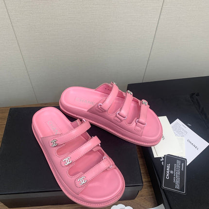 DAD SANDAL IN LIGHT PINK LAMBSKIN MULE