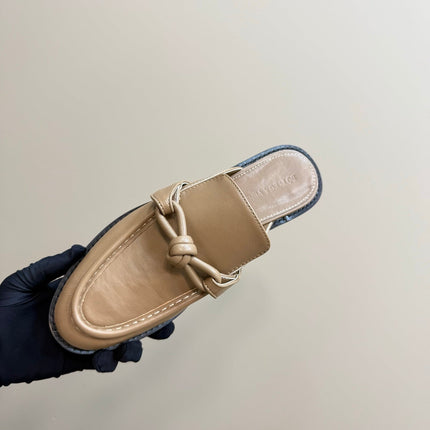 ASTAIRE MULE IN LIGHT BROWN CALFSKIN