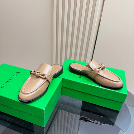 ASTAIRE MULE IN LIGHT BROWN CALFSKIN