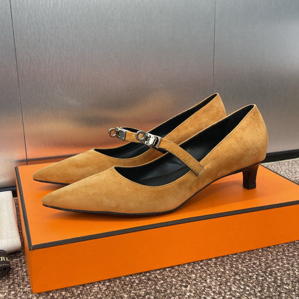 KIARA 40 MM PUMP IN BRONZE BROWN SUEDE