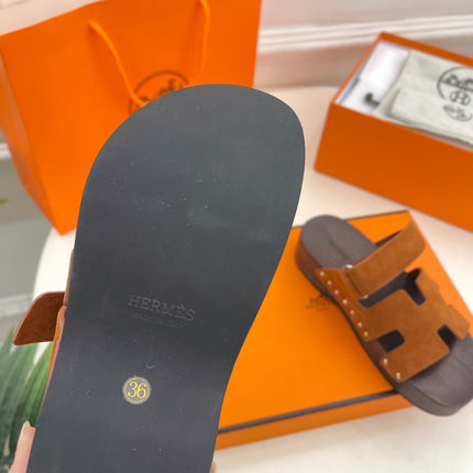 KOS CLOG IN BRONZE BROWN SUEDE