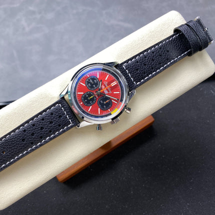 TOP TIME B01 CHEVROLET CORVETTE STEEL CASE RED MIX BLACK DIAL
