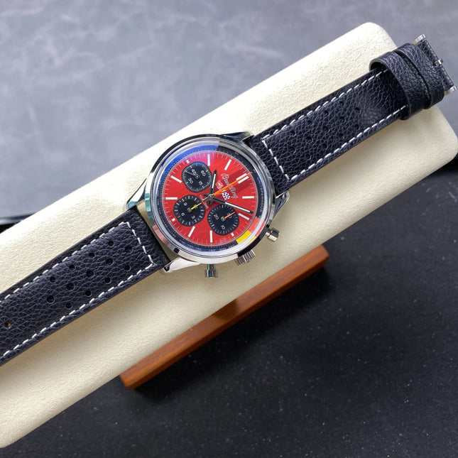 TOP TIME B01 CHEVROLET CORVETTE STEEL CASE RED MIX BLACK DIAL