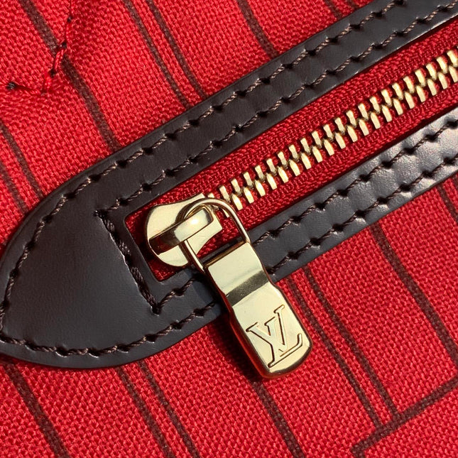 NEVER FULL MM WITH DUSTBAG DAMIER EBENE CANVAS 29CM