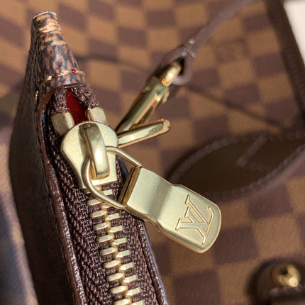 NEVER FULL MM WITH DUSTBAG DAMIER EBENE CANVAS 29CM