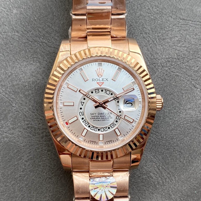 SKY-DWELLER ROSE GOLD 42 GREY DIAL