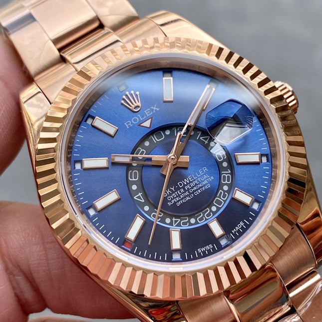 SKY-DWELLER ROSE GOLD 42 BLUE DIAL