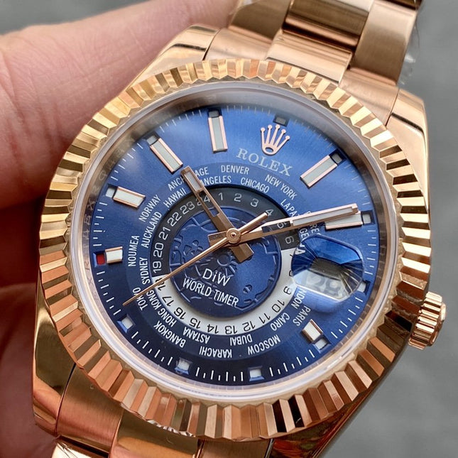 SKY-DWELLER ROSE GOLD 42 BLUE DIAL