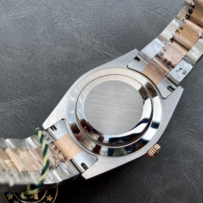 SKY-DWELLER TWO-TONE 42 ROSE GOLD BEZEL GREY DIAL