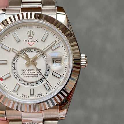 SKY-DWELLER 42 WHITE DIAL STAINLESS STEEL