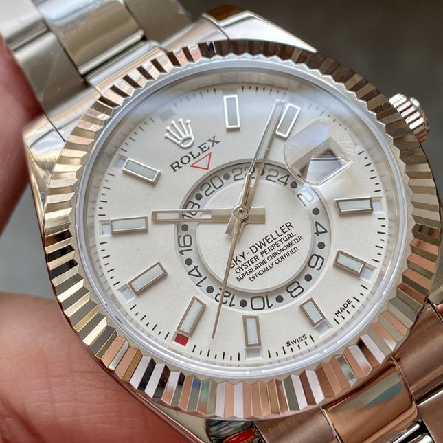 SKY-DWELLER 42 WHITE DIAL STAINLESS STEEL