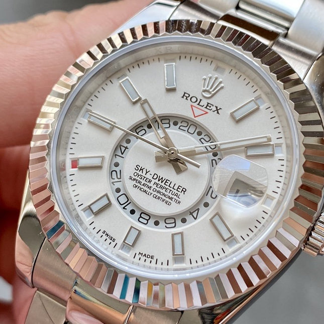 SKY-DWELLER 42 WHITE DIAL STAINLESS STEEL
