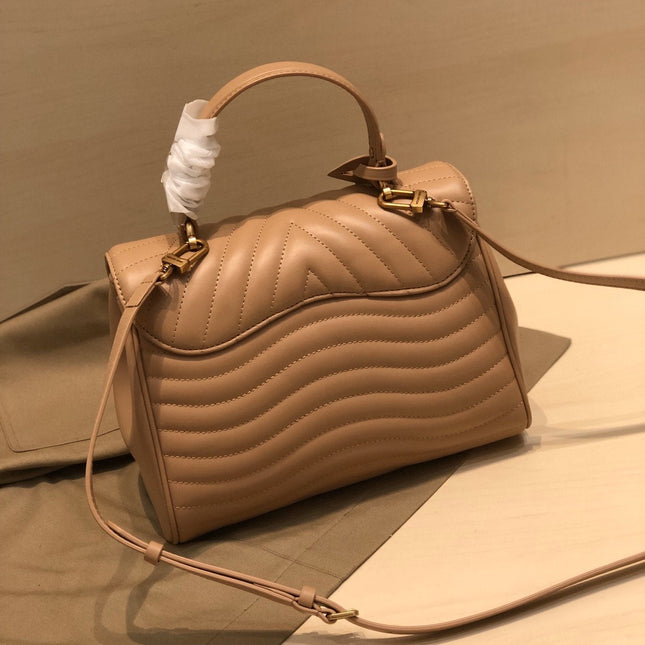 LV NEW WAVE TOP HANDLE 26CM BEIGE CALFSKIN