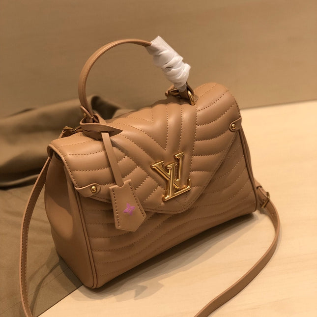 LV NEW WAVE TOP HANDLE 26CM BEIGE CALFSKIN
