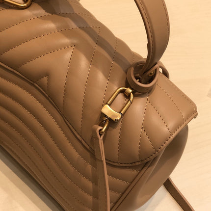 LV NEW WAVE TOP HANDLE 26CM BEIGE CALFSKIN