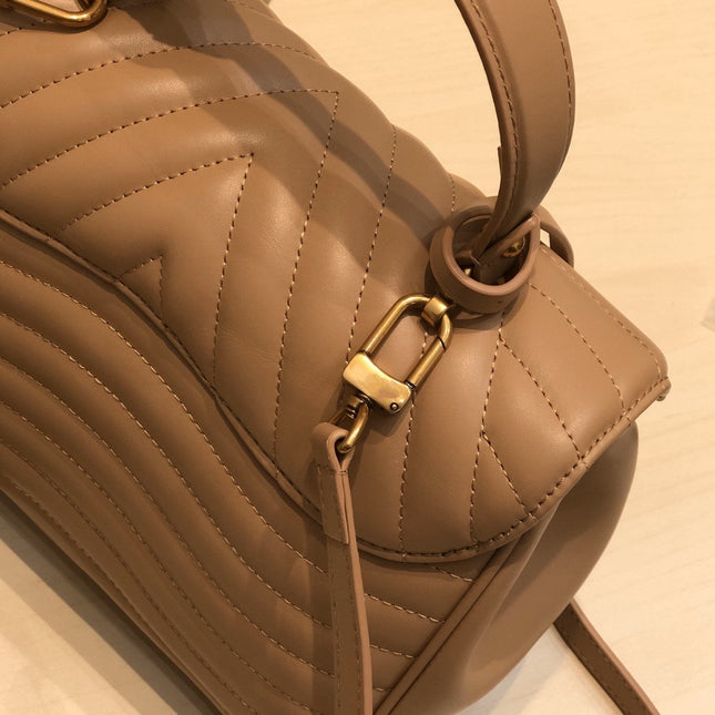 LV NEW WAVE TOP HANDLE 26CM BEIGE CALFSKIN