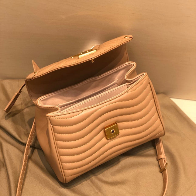 LV NEW WAVE TOP HANDLE 26CM BEIGE CALFSKIN