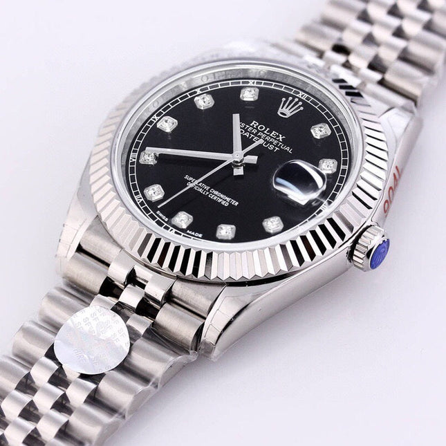 DATEJUST 41MM STAINLESS STEEL DIAMOND NUMERALS