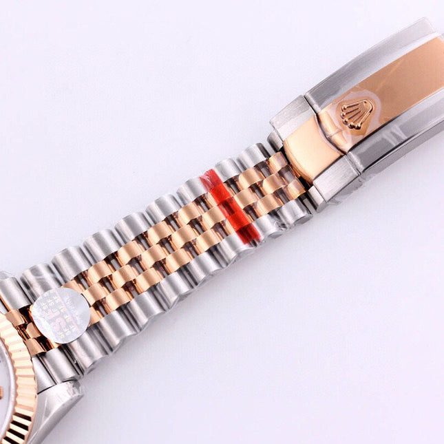 DATEJUST 41MM TWO-TONE WHITE DIAL DIAMOND NUMERAL