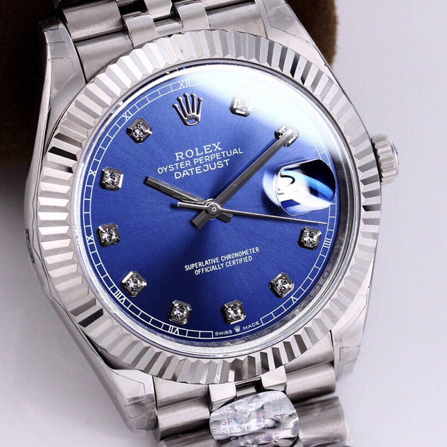DATEJUST 41MM STAINLESS STEEL BLUE DIAL