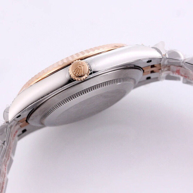 DATEJUST 41 ROSE GOLD STEEL CHOCOLATE DIAMOND DIAL