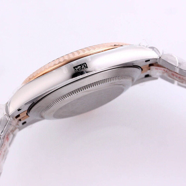 DATEJUST 41 ROSE GOLD STEEL CHOCOLATE DIAMOND DIAL