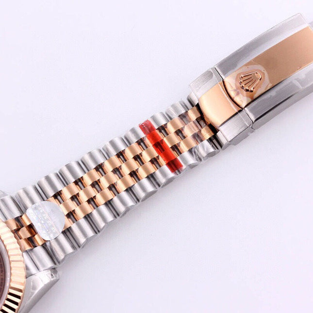 DATEJUST 41 ROSE GOLD STEEL CHOCOLATE DIAMOND DIAL
