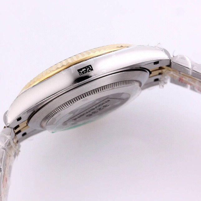 DATEJUST 41 TWO-TONE YELLOW DIAL DIAMOND NUMERALS