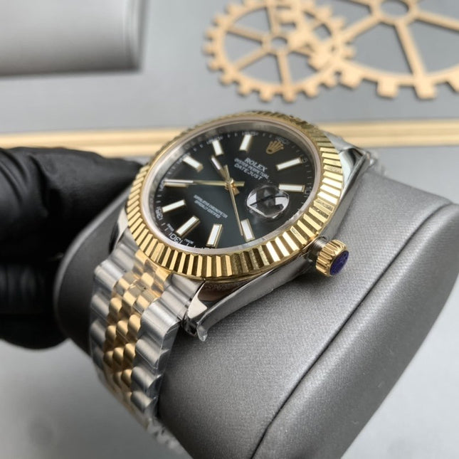 DATEJUST II 41MM TWO-TONE BLACK DIAL