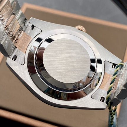 DATEJUST II GOLD STEEL WHITE DIAL ARABIC NUMERALS OYSTER BRACELET