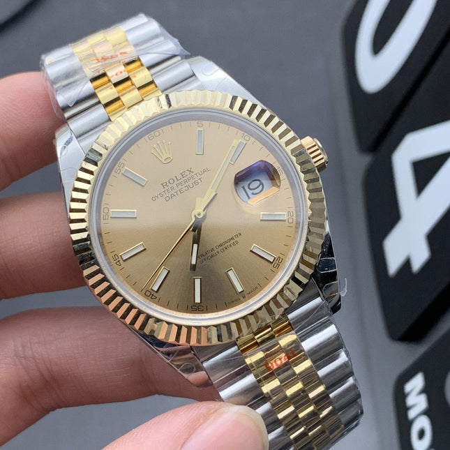 DATEJUST II 41 CHAMPAGNE DIAL JUBILEE BRACELET