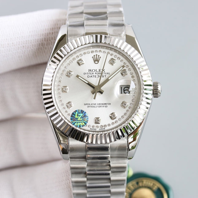 DATEJUST 41 STAINLESS STEEL CASE DIAMOND NUMERALS