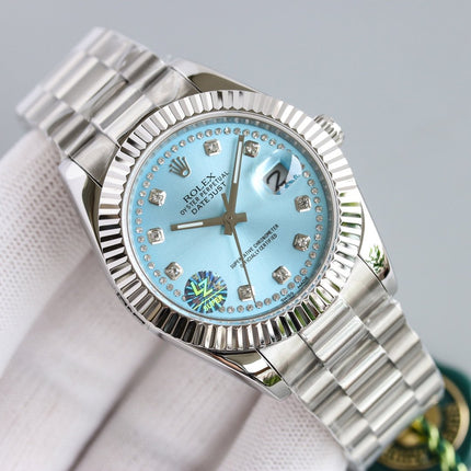 DATEJUST 41 STAINLESS STEEL CASE DIAMOND NUMERALS