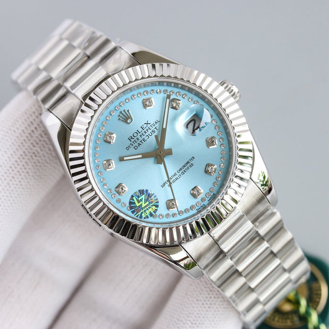 DATEJUST 41 STAINLESS STEEL CASE DIAMOND NUMERALS