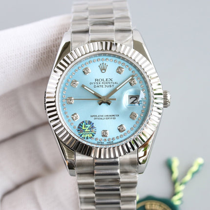 DATEJUST 41 STAINLESS STEEL CASE DIAMOND NUMERALS