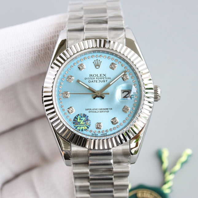 DATEJUST 41 STAINLESS STEEL CASE DIAMOND NUMERALS