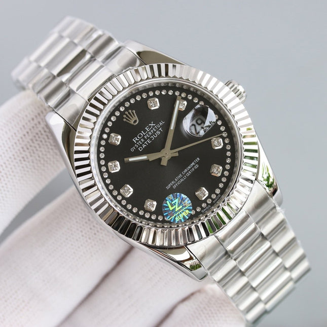 DATEJUST 41 STAINLESS STEEL CASE DIAMOND NUMERALS