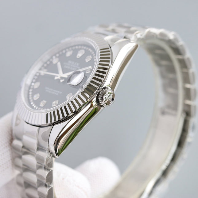 DATEJUST 41 STAINLESS STEEL CASE DIAMOND NUMERALS