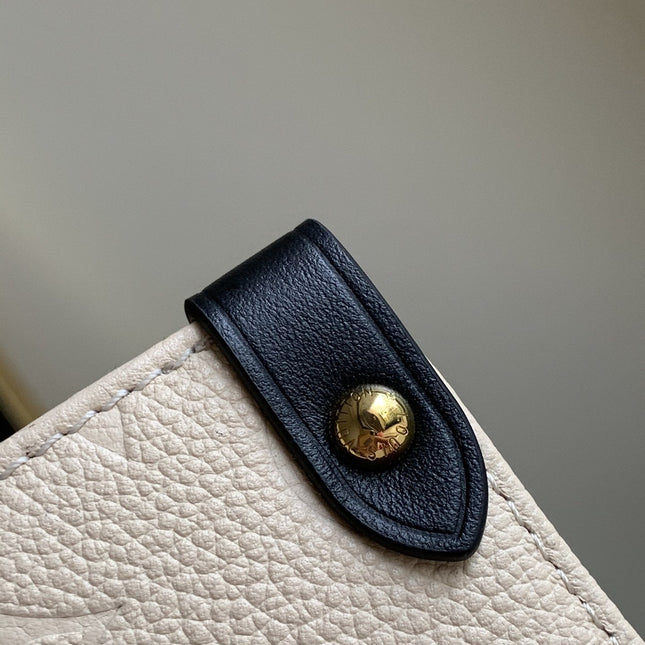 CRAFTY ONTHEGO GM 41 CREME BLACK MONOGRAM GIANT CANVAS