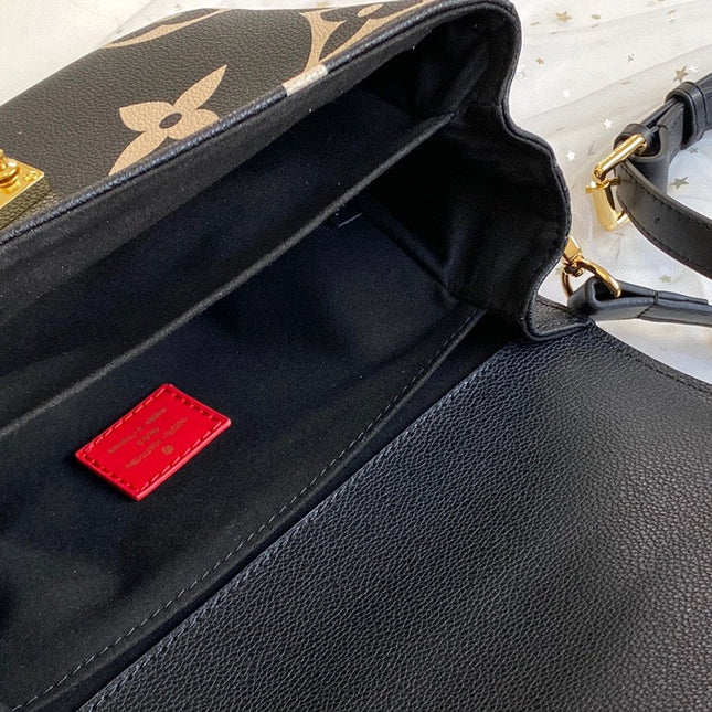 CRAFTY POCHETTE METIS 25 BLACK GRAINED COWHIDE