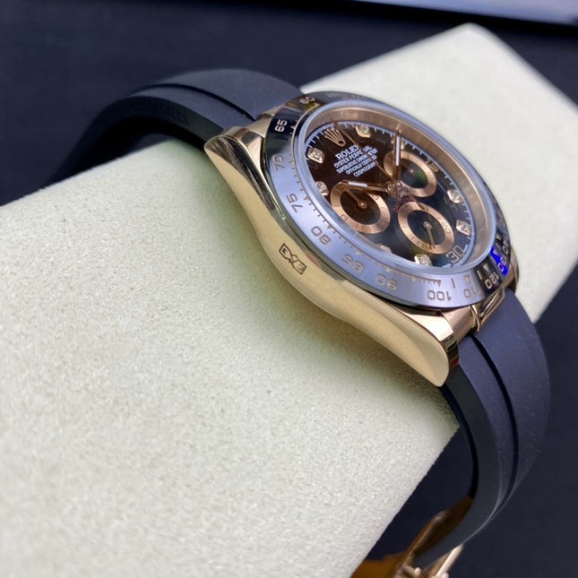 DAYTONA ROSE ROSE GOLD 40MM CERAMIC DIAMOND NUMERALS