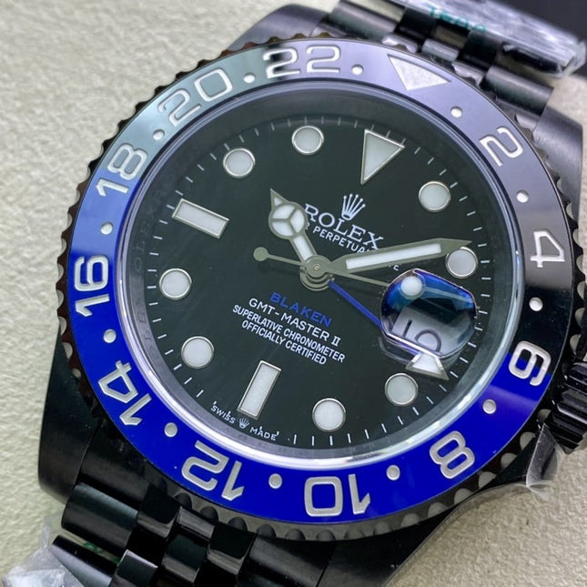 GMT-MASTER II BATMAN CUSTOM ALL BLACK
