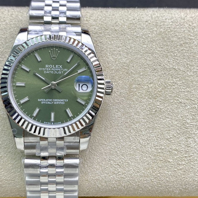 DATEJUST 41MM STAINLESS STEEL KHAKI DIAL